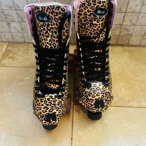 Moxi Jungle Leopard Roller Skates Indoor Outdoor